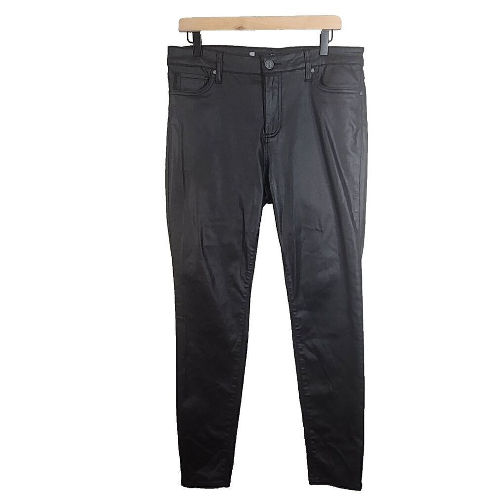 Kut from the Kloth women's sz 12 pants High Rise Skinny Donna black